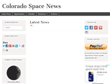 Tablet Screenshot of coloradospacenews.com